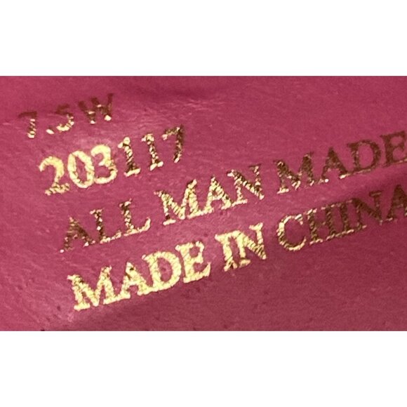 Twiggy London Women's 7.5W Pink Glitter Loafers Slip-On flats shoes - Picture 8 of 9